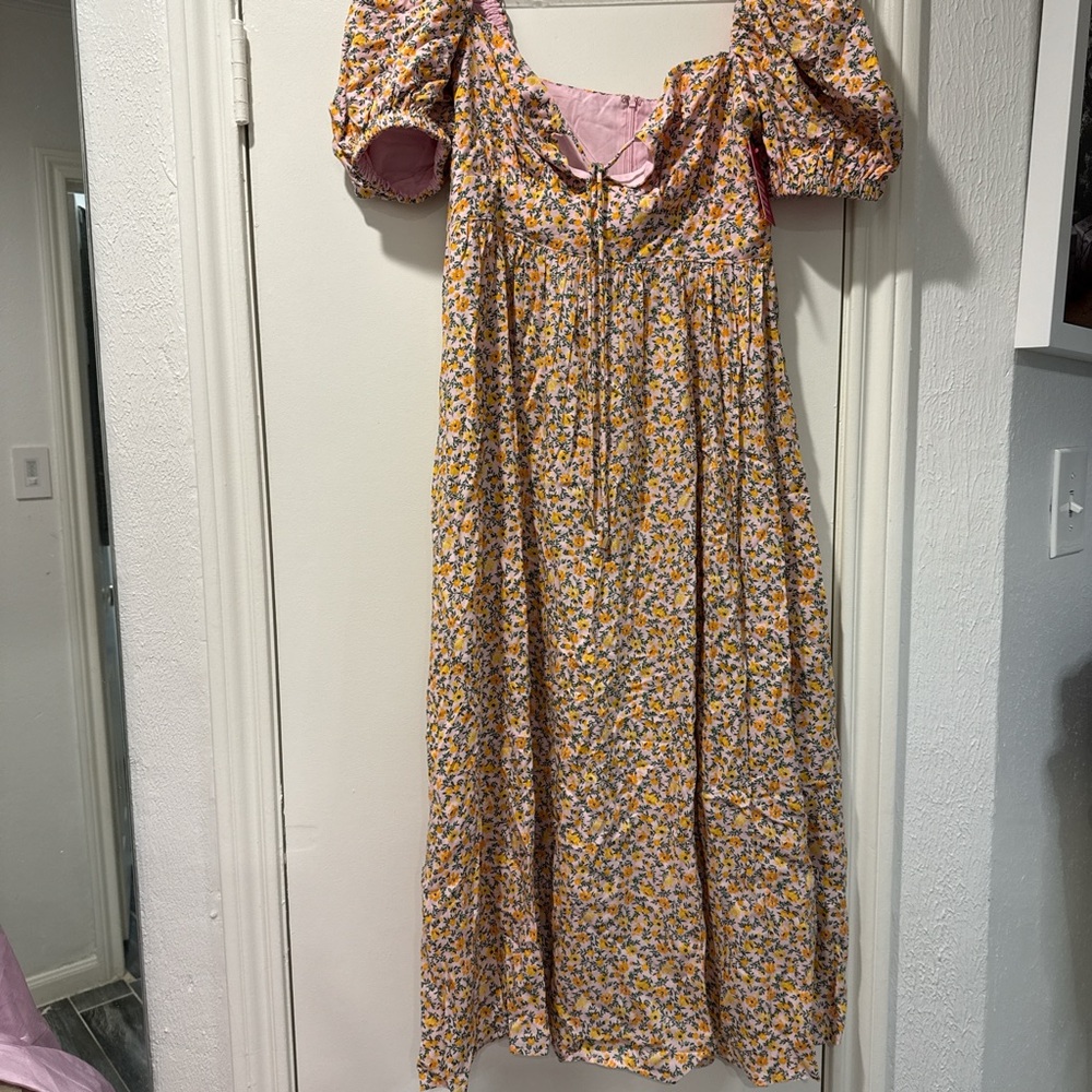 Buddy Love Floral Maxi Dress - Pink and Yellow